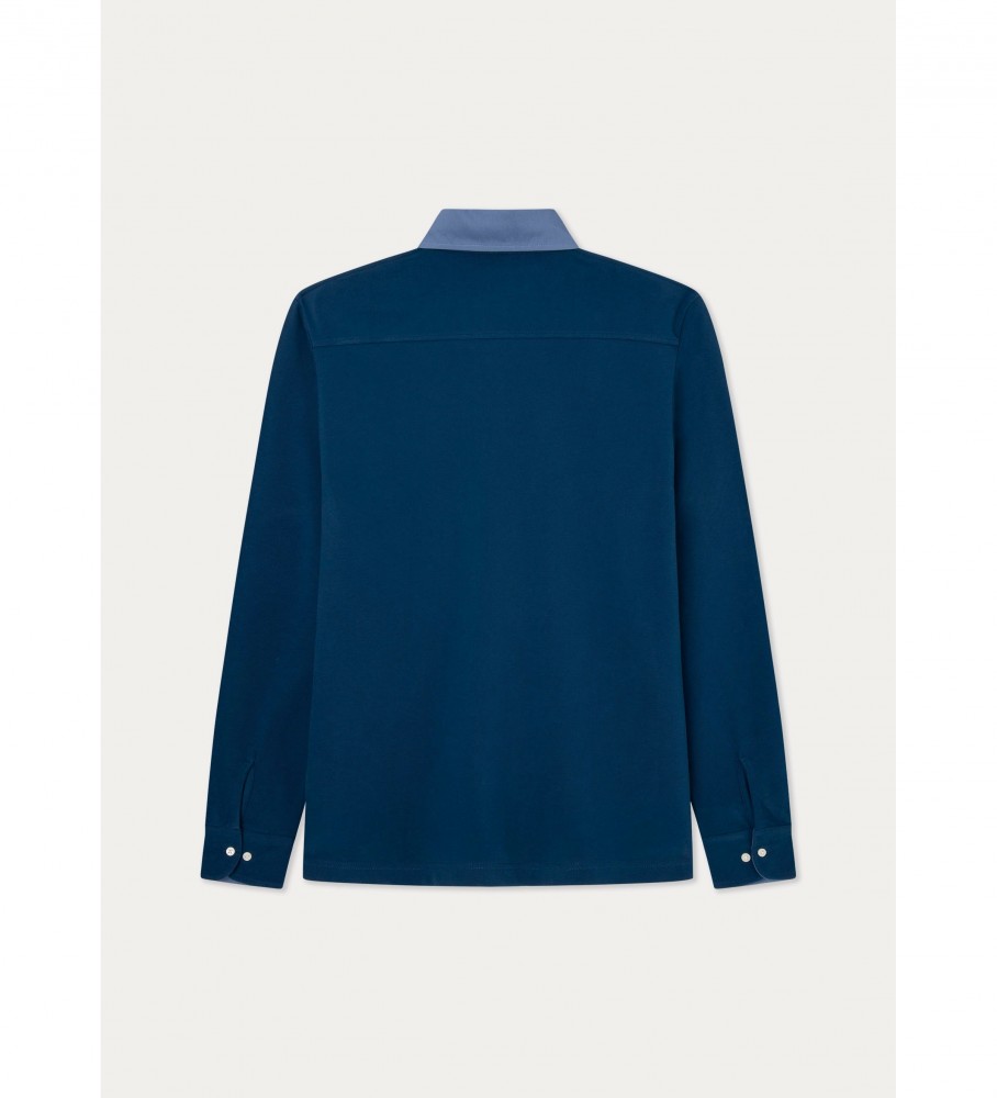 Polo com gola Hackett azul