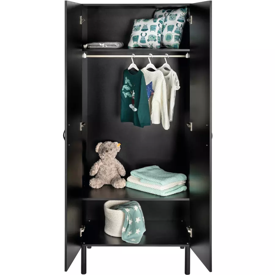 Schardt Kleiderschrank Melody Black 2-türig