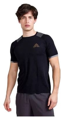 Maillot manches courtes Craft Pro Trail Noir Blanc