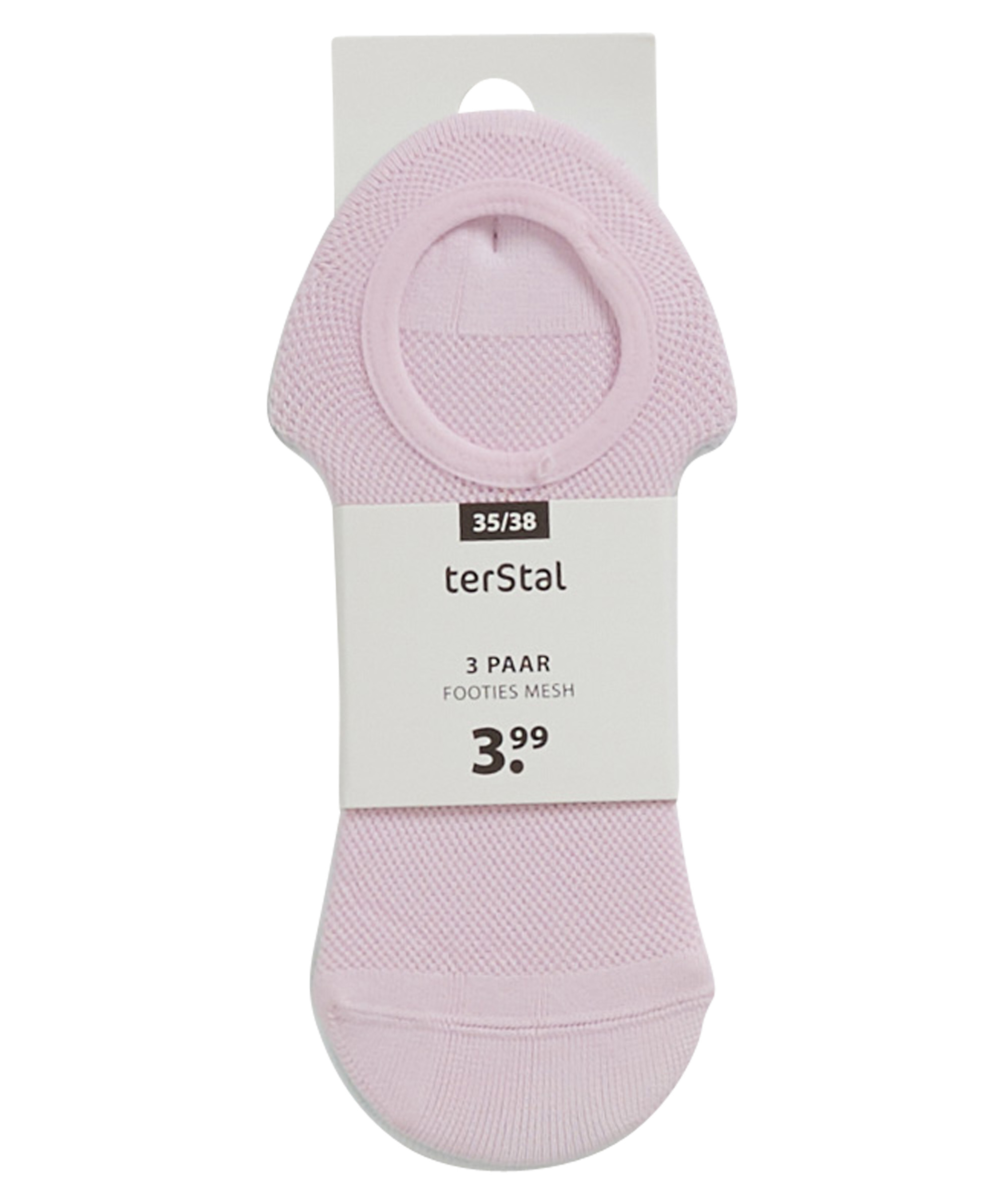 3-pack footies mesh