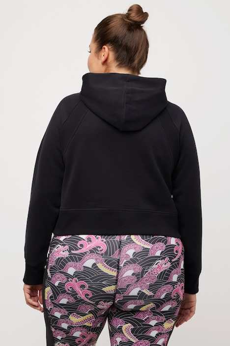 Hoodie, kurzer Schnitt, Langarm, Kapuzenshirt
