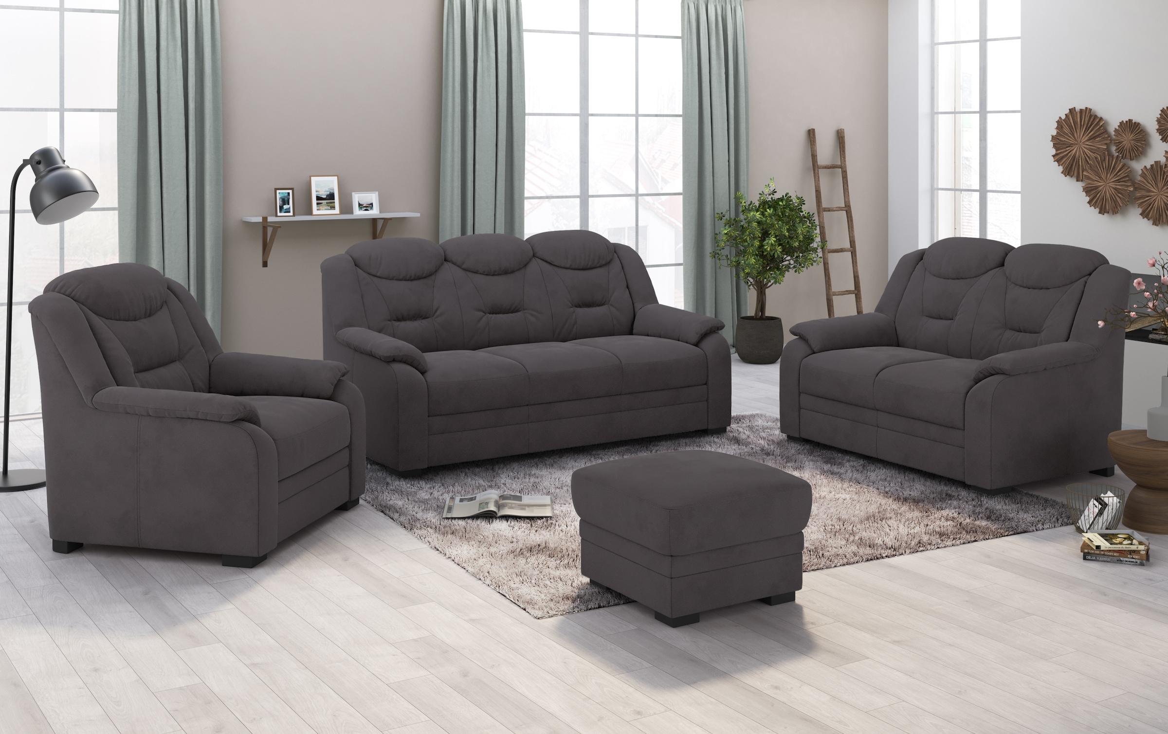 COTTA 3-Sitzer »Marcus« Sofa mit hoher Rückenlehne