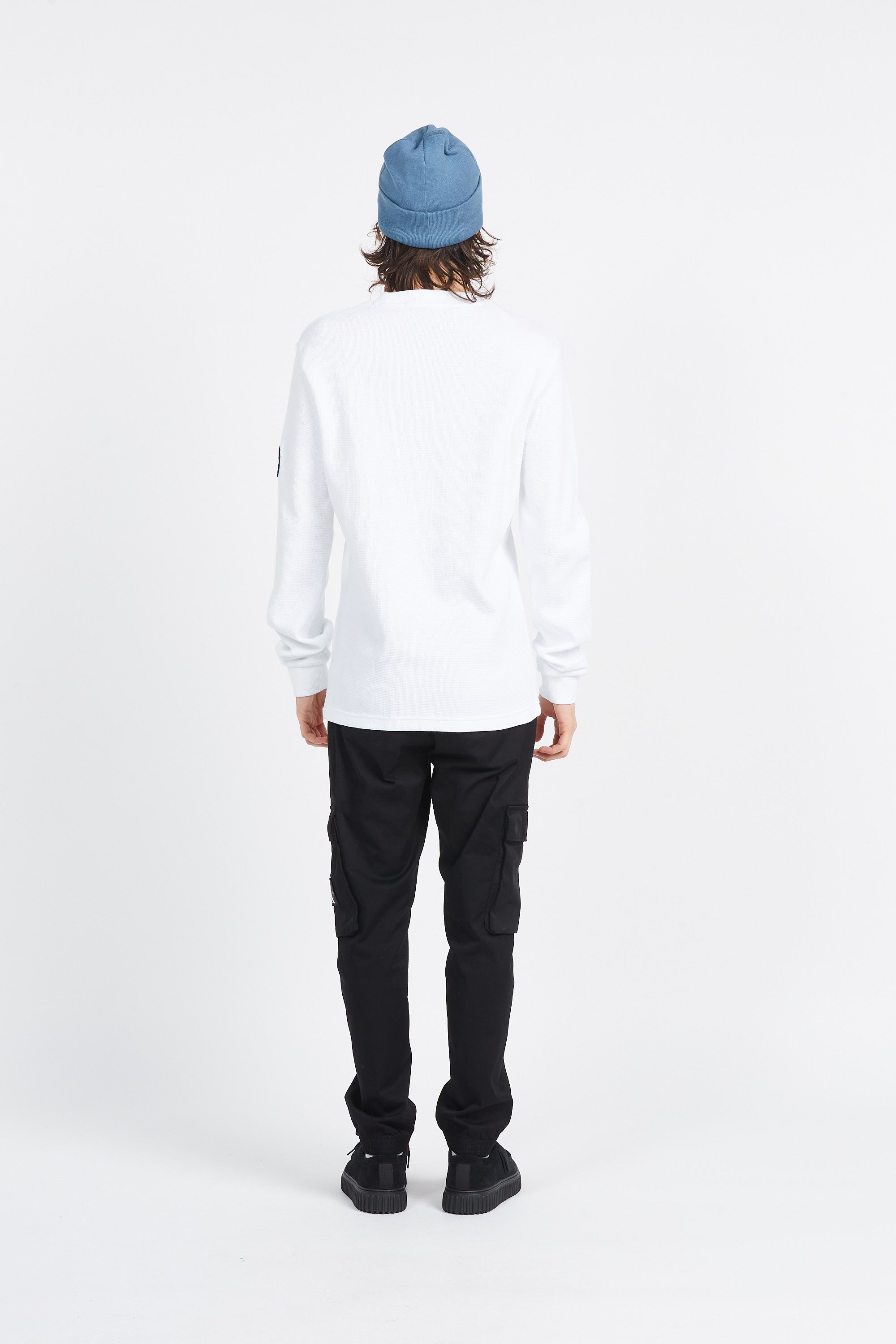 CALVIN KLEIN JEANS T-shirt  WAFFLE LS ACF  Blanc