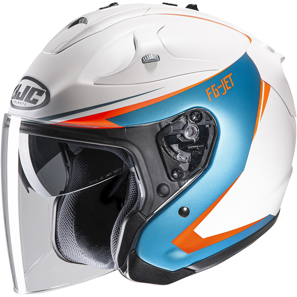 HJC - Casque FG-Jet Balin MC47SF / Blanc / Bleu / Orange