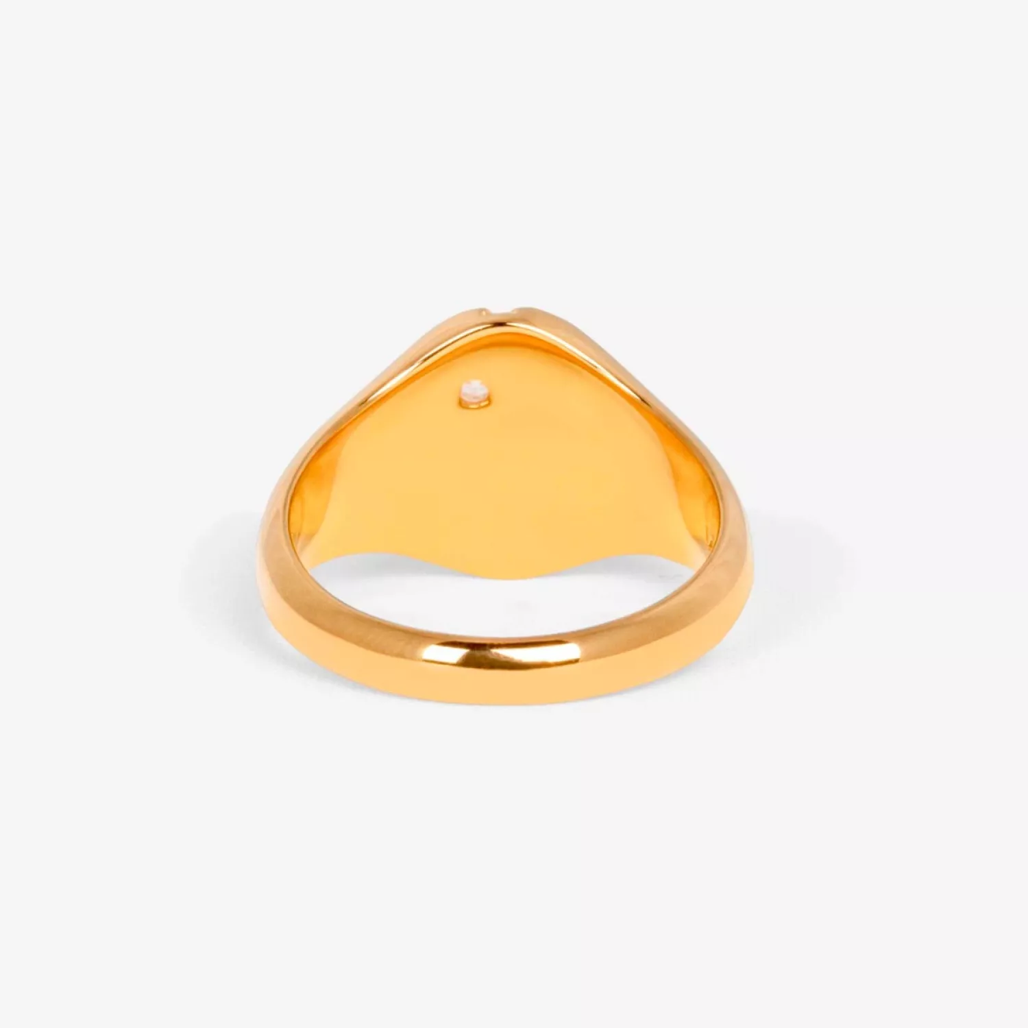 IX Studios Mini Oval Nature Ring 22 kt. Forgyldt Sølv DMN0299GDWH