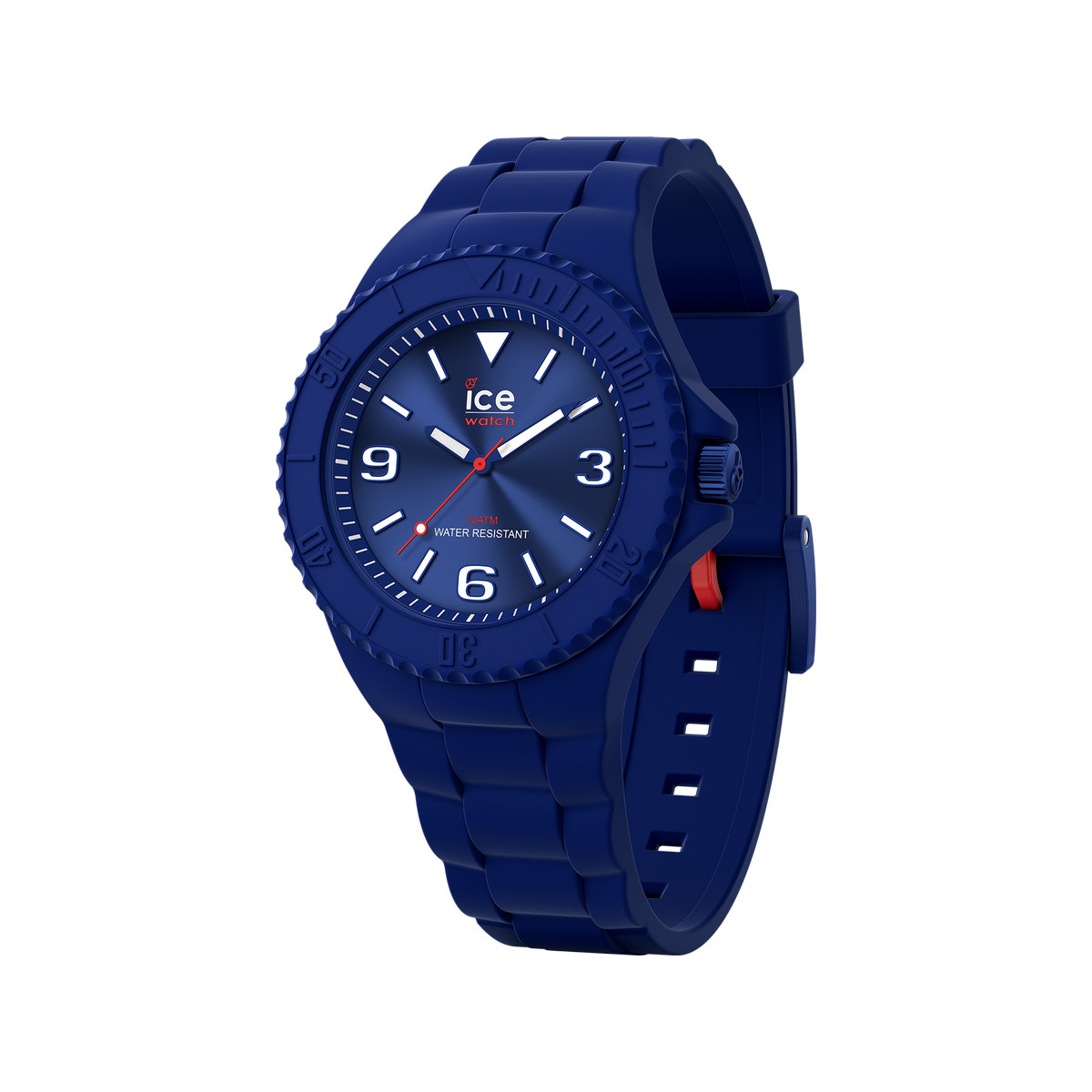Montre Ice Watch medium mixte plastique silicone bleu