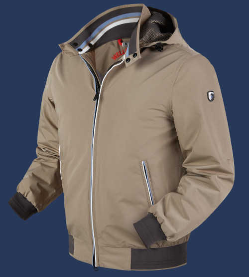 College HiDansAirTec, Sandstone/White/Bluesmoke