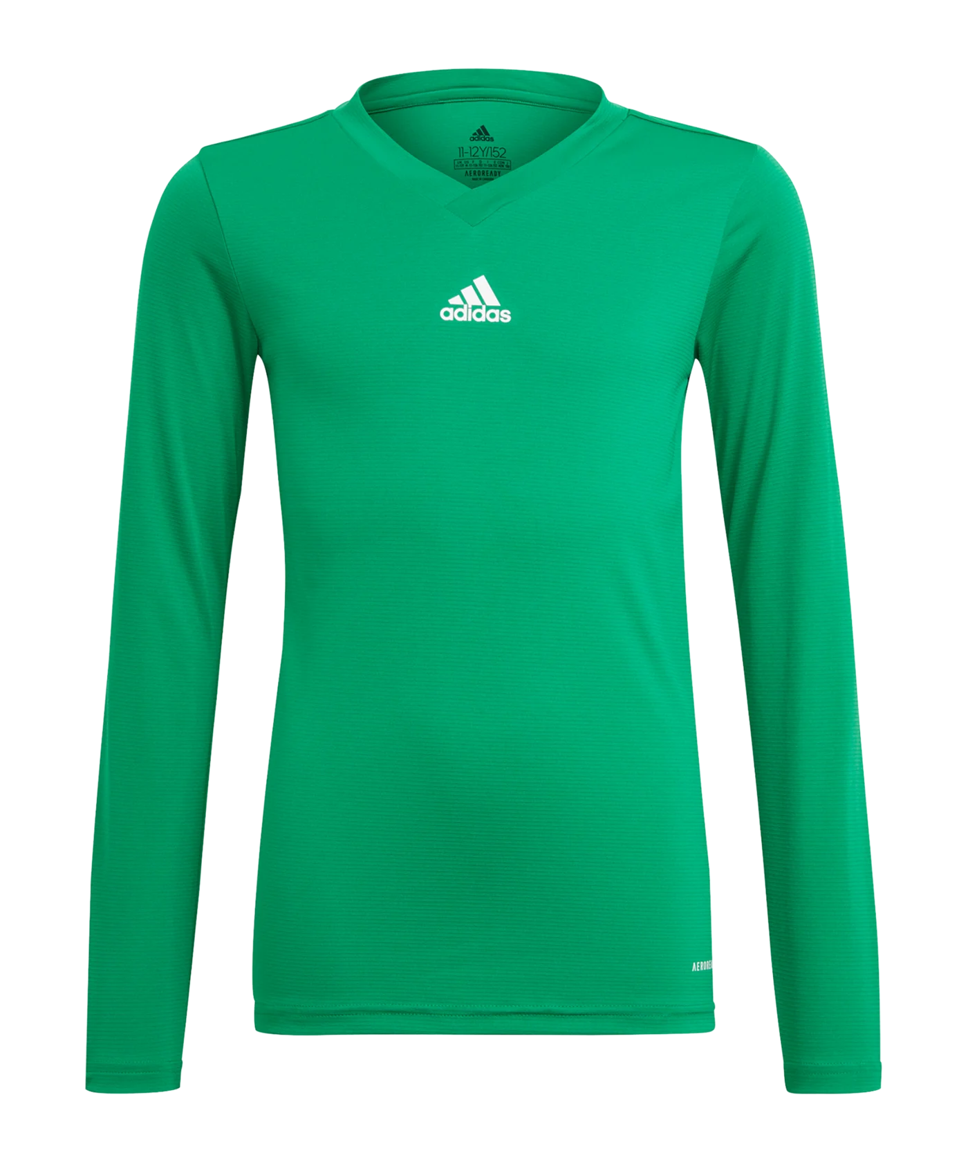 adidas Team Base Top langarm Kids Dunkelgrün