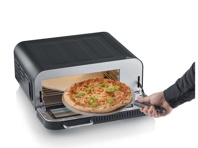 Severin Serico Pizzaovn elektrisk 2000 watt Sort stål