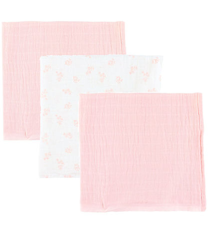 Pippi Spucktücher - 3er-Pack - 65x65 cm - Verschleiert Rose