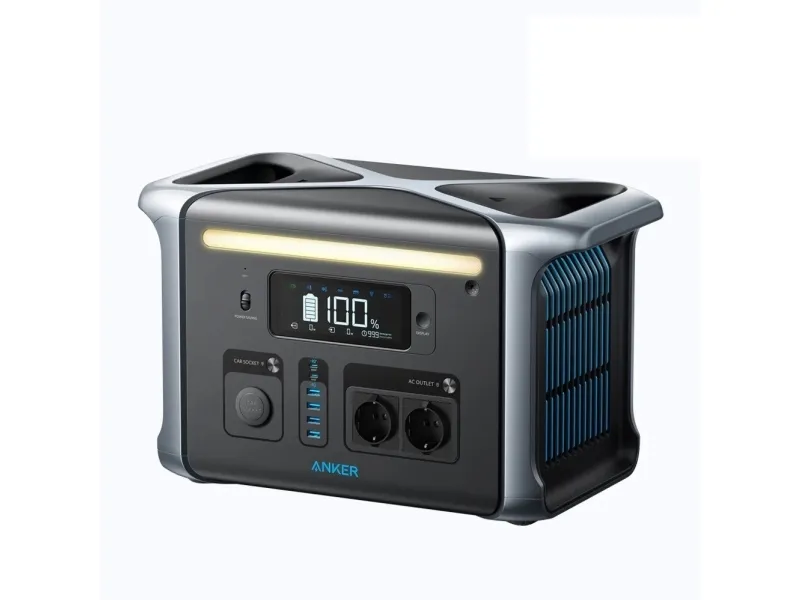 Anker PowerHouse 757 - Transportabel strømstation - 1500 W - AC 220-240 / DC 11-30 V - litiumjernfosfat - 1229 Wh - output-stikforbindelser: 13