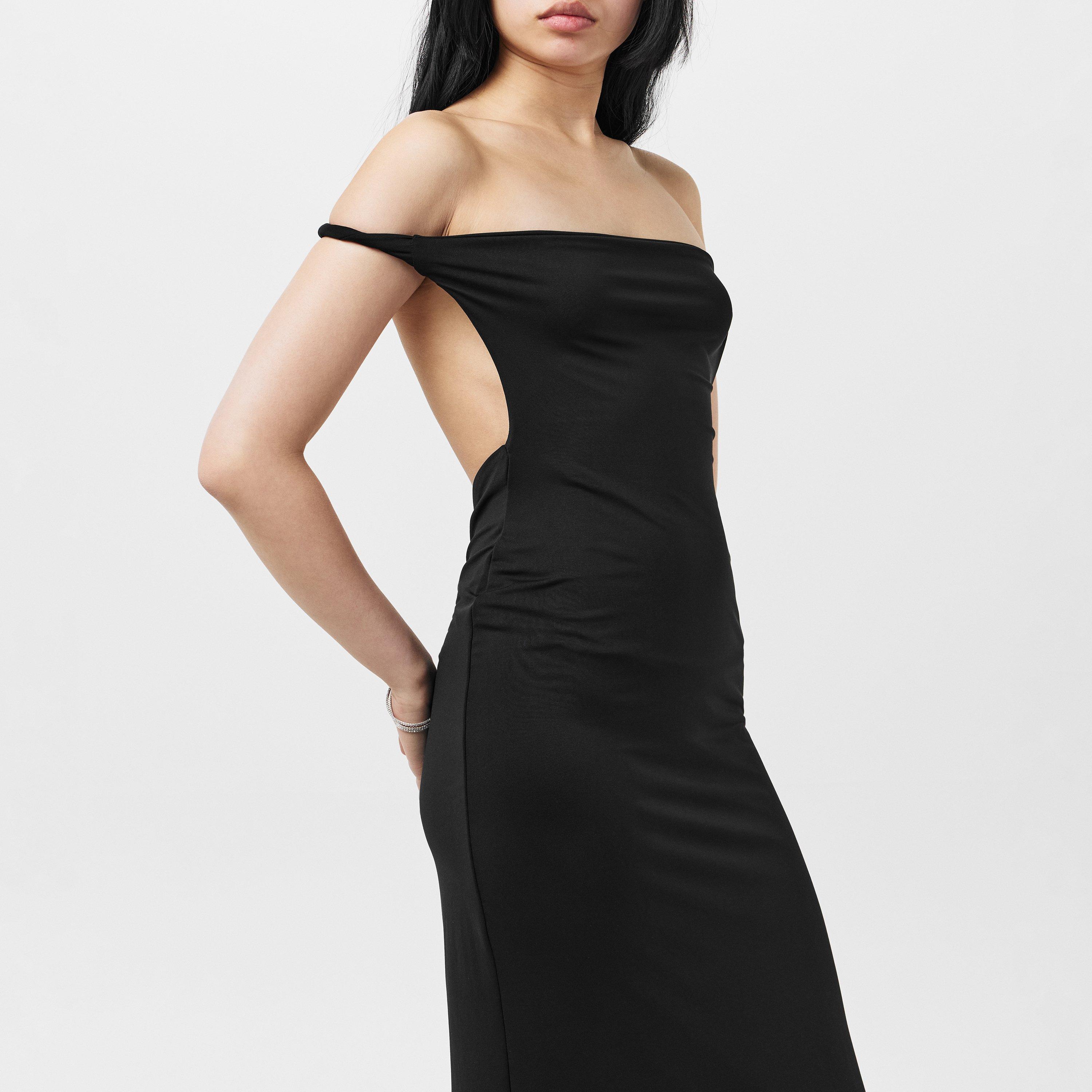 Missy Empire ME Twist Back Slinky Maxi Dress Womens
