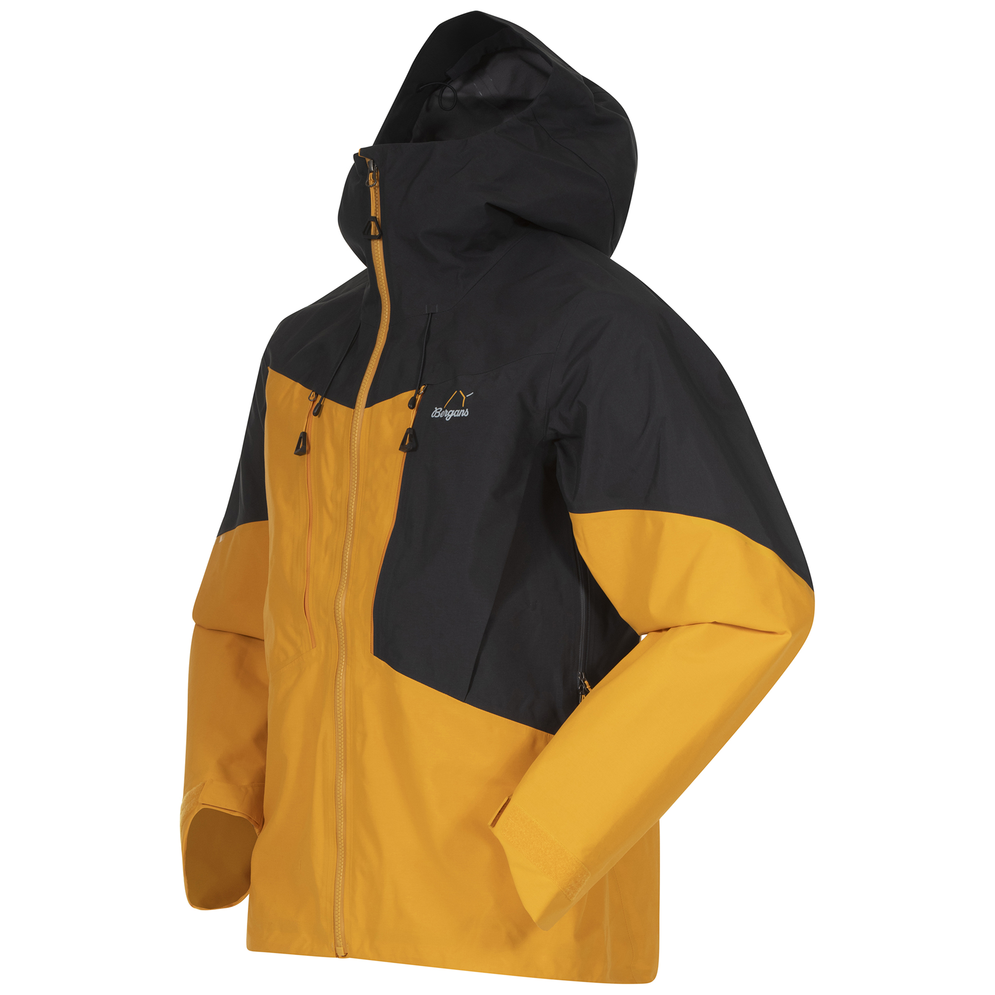 Y MountainLine Bold 3L Shell Jacket Herre Mango Yellow/Dark Shadow Grey