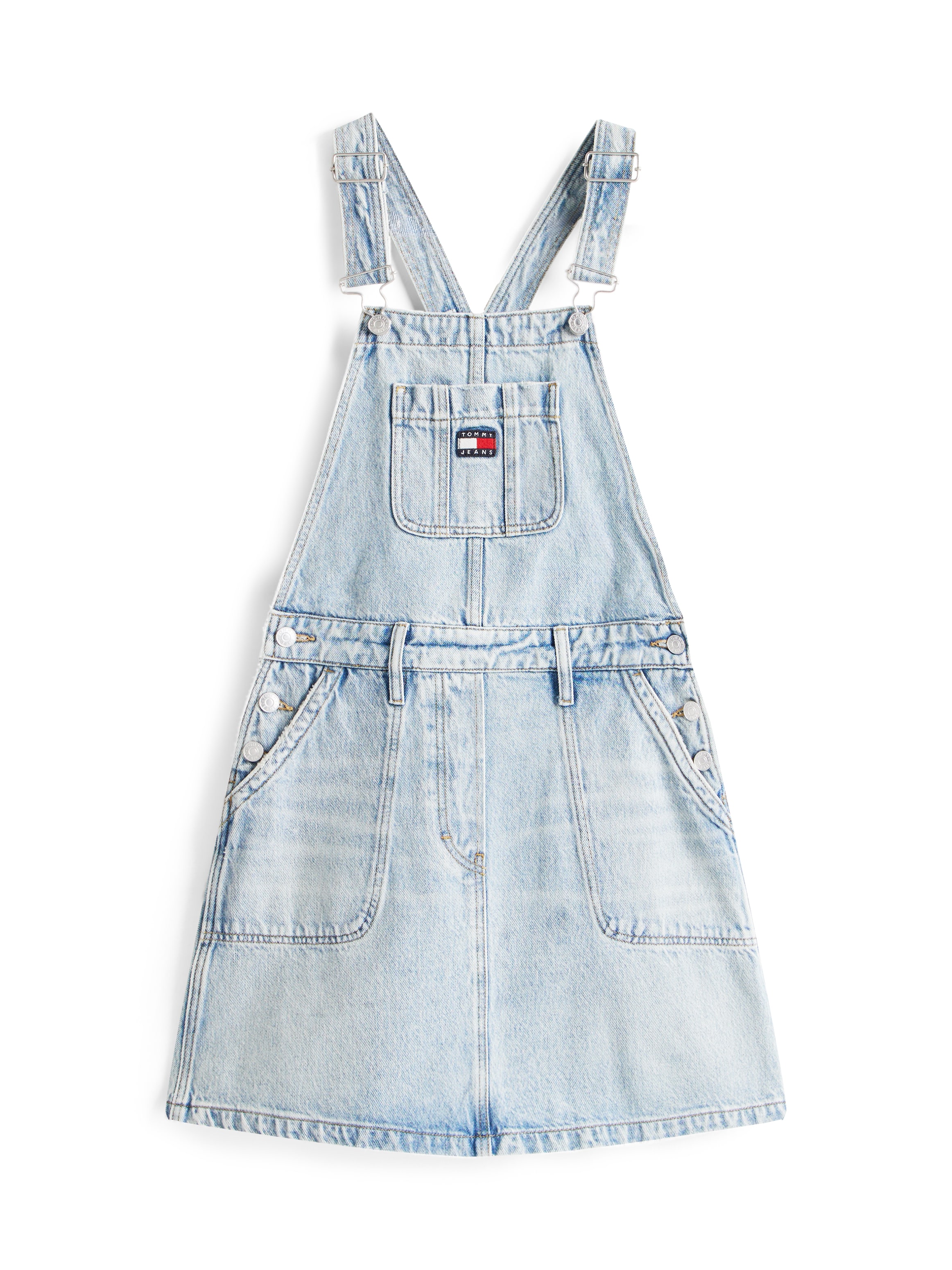 Tommy Jeans Jeanskleid »DENIM DUNGAREE DRESS DI2014« Brusttasche | aufgesetzte Taschen