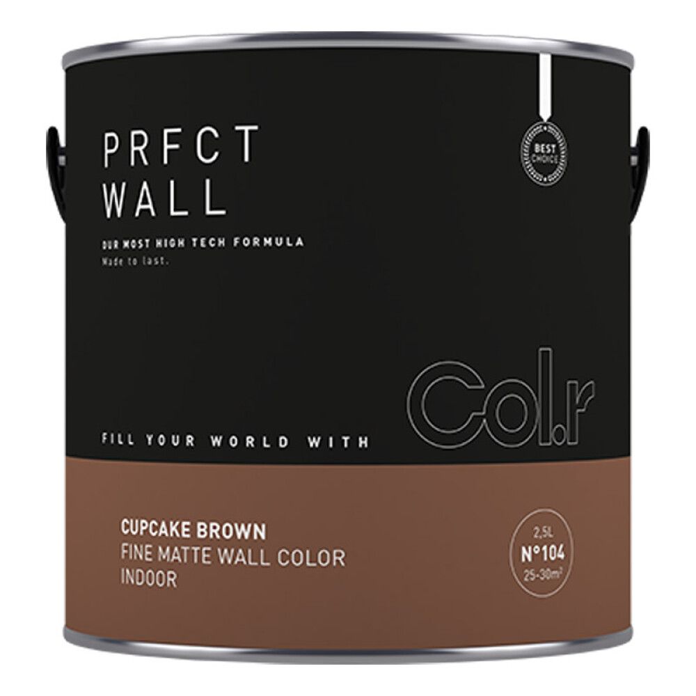 VEGGMALING COL.R PRFCT WALL NO.104 CUPCAKE BROWN 2,5L