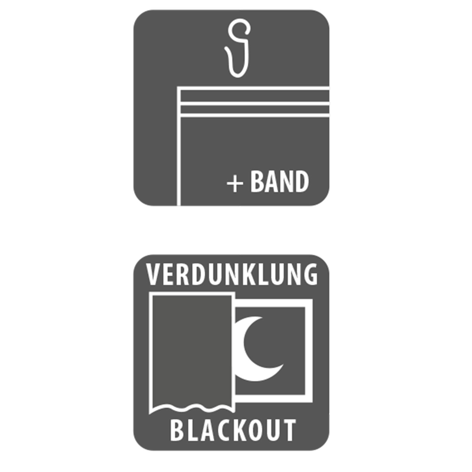 Verdunklungsvorhang - dunkelgrau - 135x175 cm