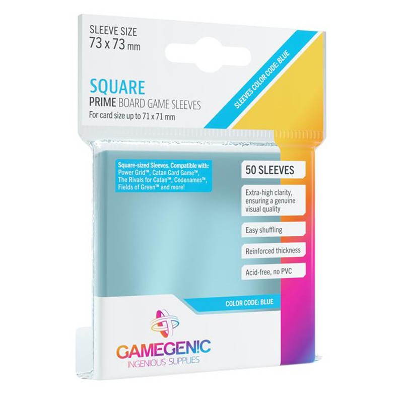 GG : 50 sleeves Blue Prime 73x73 Square