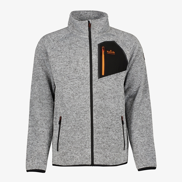 Kjelvik heren outdoor fleece vest grijs