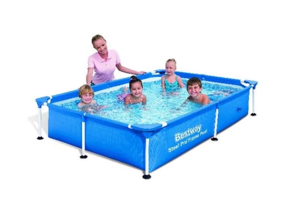 Bestway Steel Pro 56401, 1200 l, Innrammet basseng, Blå, 10,3 kg