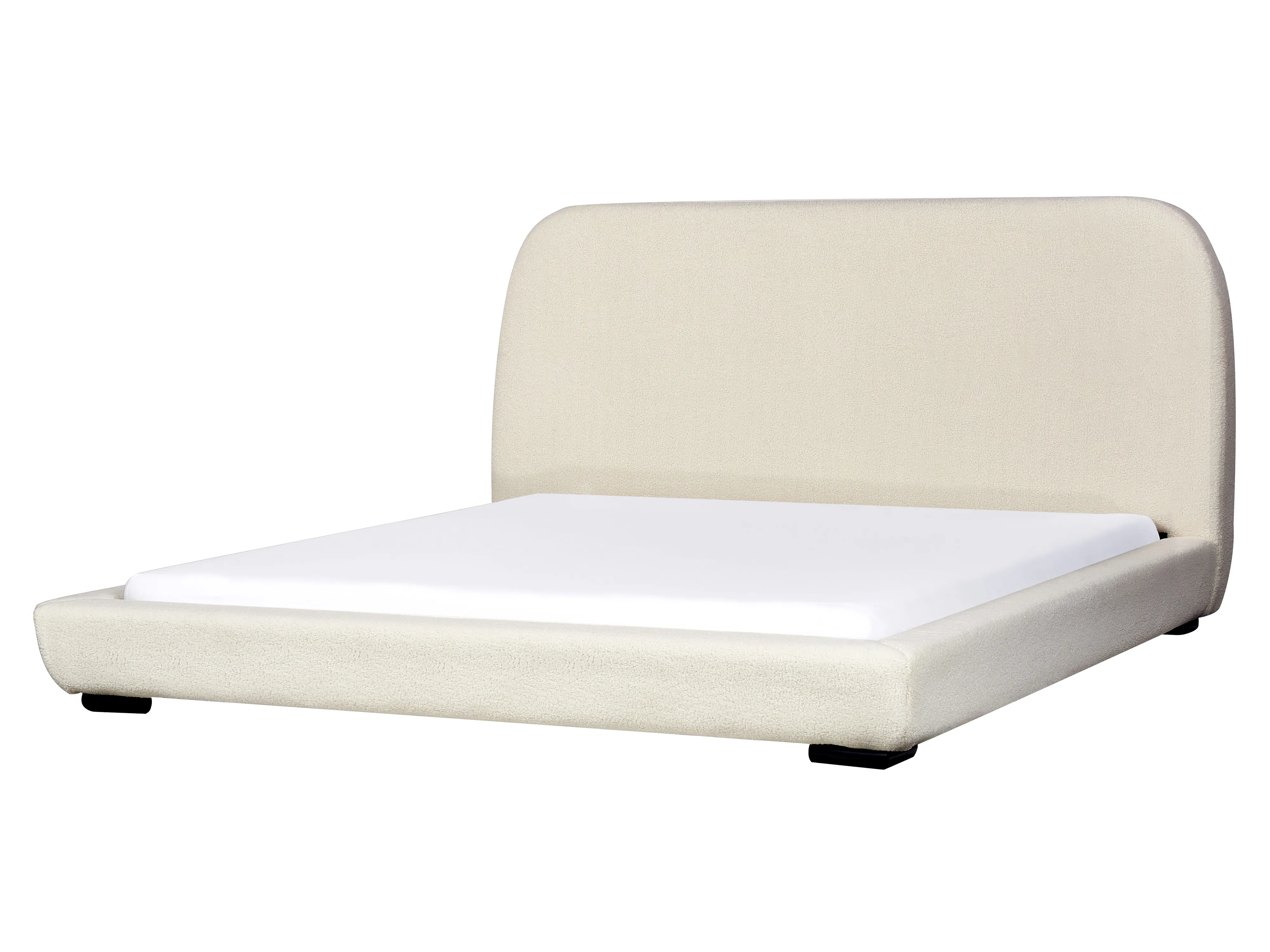 Waterbed Bouclé ROISEL 180 x 200 cm Lichtbeige