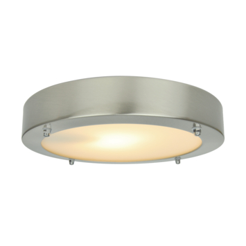 Plafonniere Lublin 19cm RVS IP44