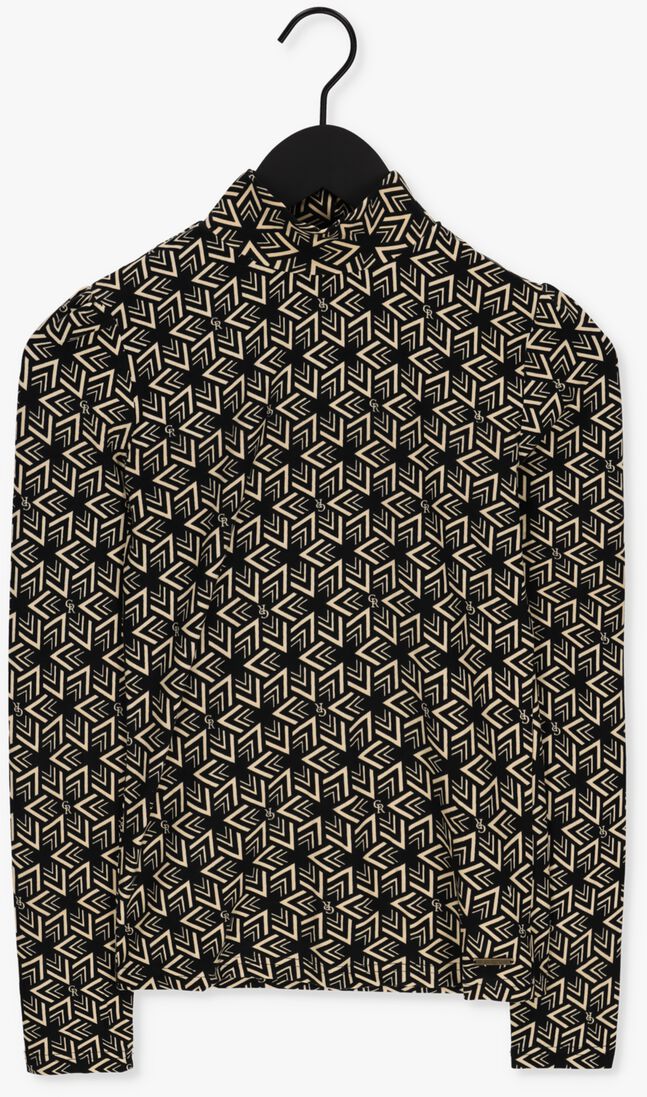 COLOURFUL REBEL zwarte colourful rebel coltrui neyo cr geometric peached turtle neck top