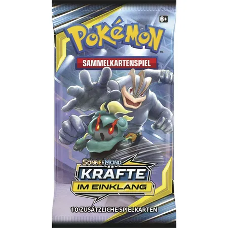 Pokemon Sonne und Mond 10 Kräfte im Einklang Booster 1 Stück, sortiert