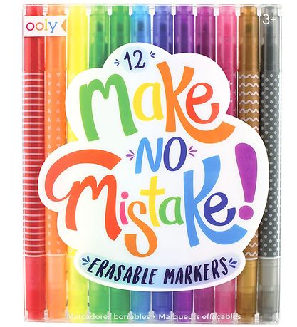 Ooly Tuschen m. löschbarer Funktion - Make No Mistakes - 12 st.