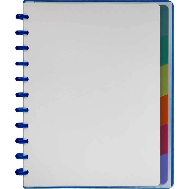 Cahier spirale Atoma 24 x 29,7 cm- blanc ligné - 120 pages