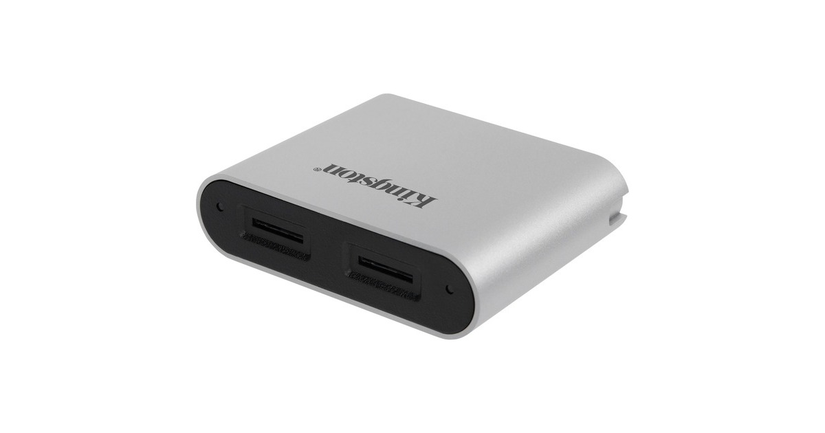 KingstonWorkflow microSD Reader kaartlezer  (Zilver/zwart)