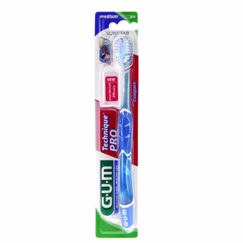 Brosse à dents GUM PRO Medium Compacte - 1 Unité