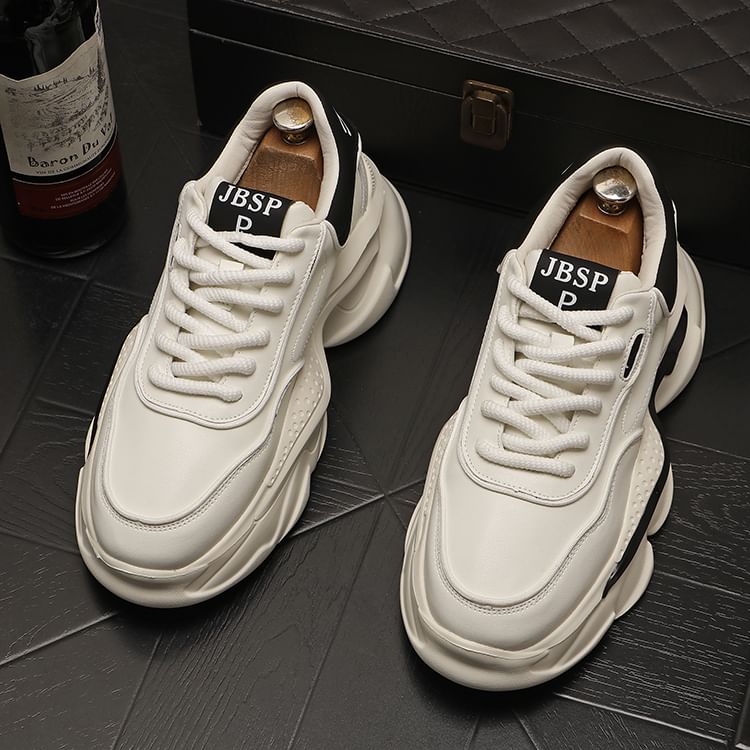 Mr Ozera - Robuuste platform sneakers met twee kleuren