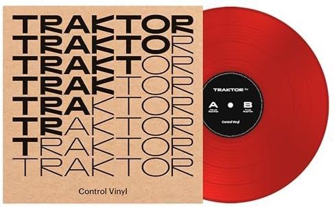 Native Instruments TRAKTOR Control Vinyl MK2 2024 Edition, red - DJ-control