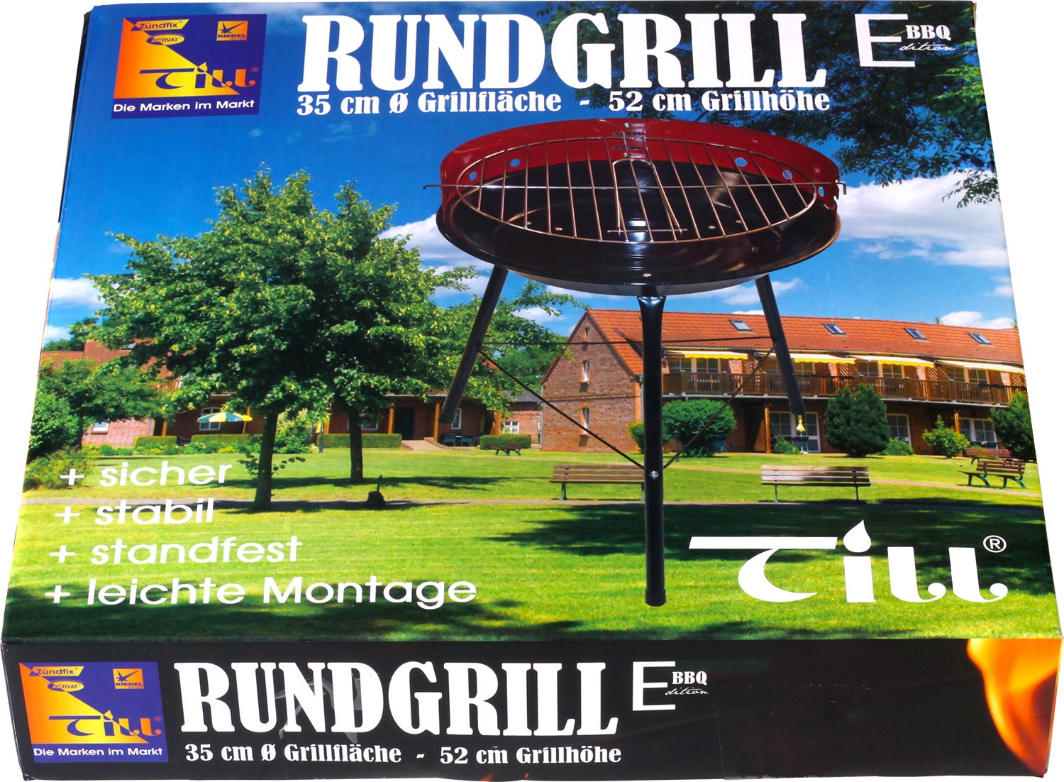 Till Holzkohlegrill / Rundgrill 35 cm