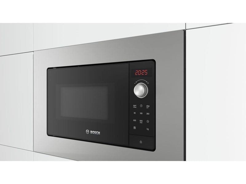 Bosch Einbaumikrowelle BEL623MS3 Silber Einbau-Mikrowelle aus Edelstahl