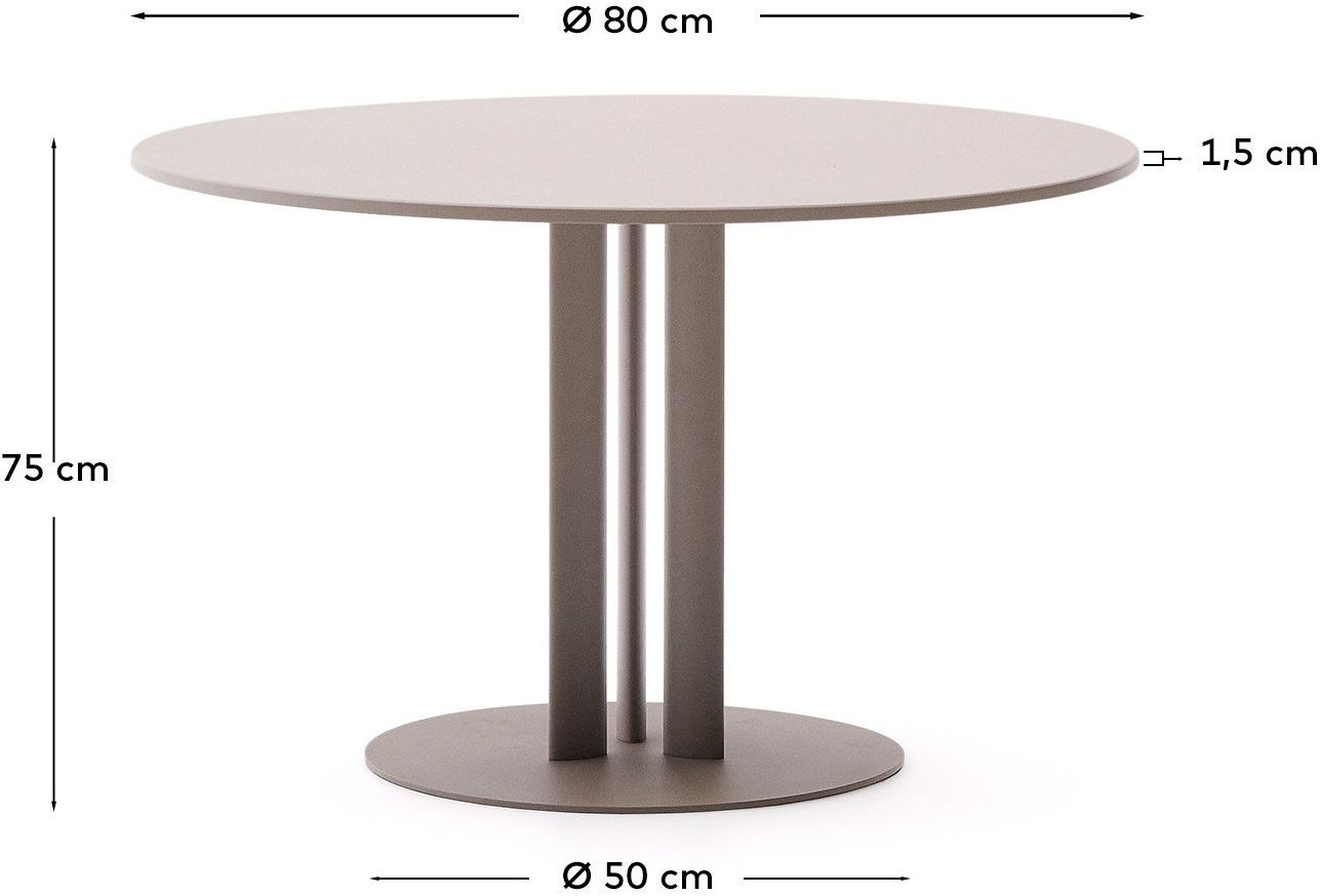 Kave Home   Sedalis Outdoor Bistrotafel