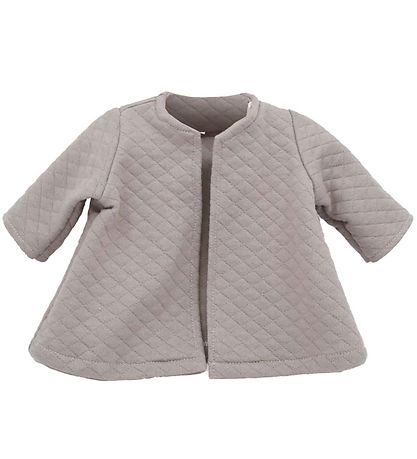 Asi Dukket?j - 43-46 cm - Quiltet Jakke - Warm Grey