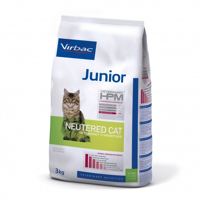 VIRBAC VETERINARY HPM Physiologique Junior Neutered Cat