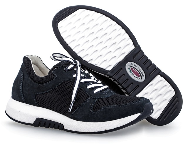 Gabor Rollingsoft Keilsneaker  , Freizeitschuh, Halbschuh, Schnürschuh mit Logo an der Ferse