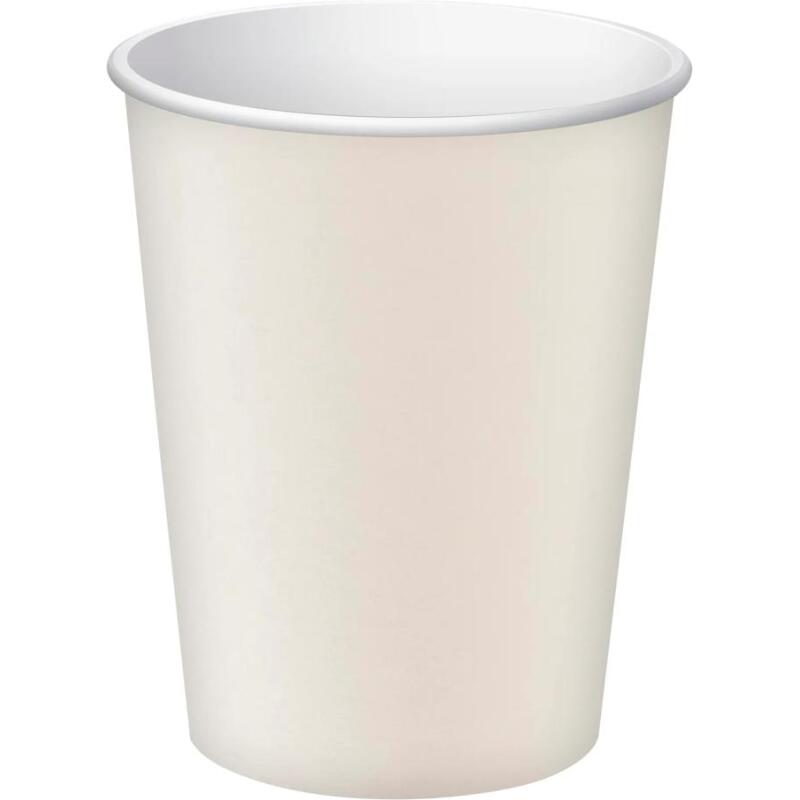 50 Gobelets en carton, 35 cl - Blanc