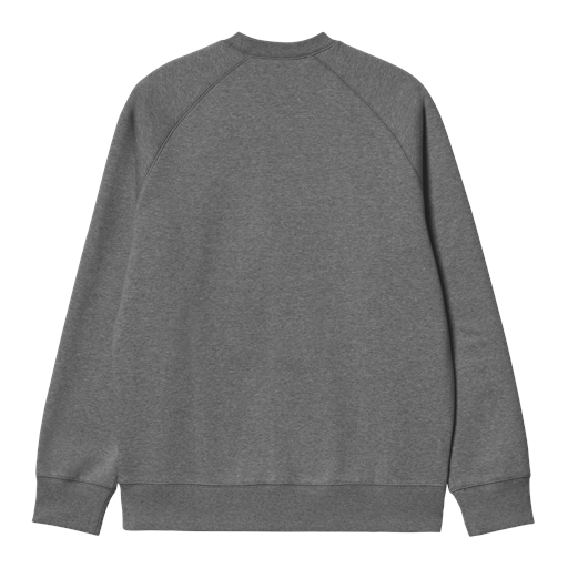 Carhartt WIP Chase Sweatshirt, Dark Grey Heather/Gold, XL