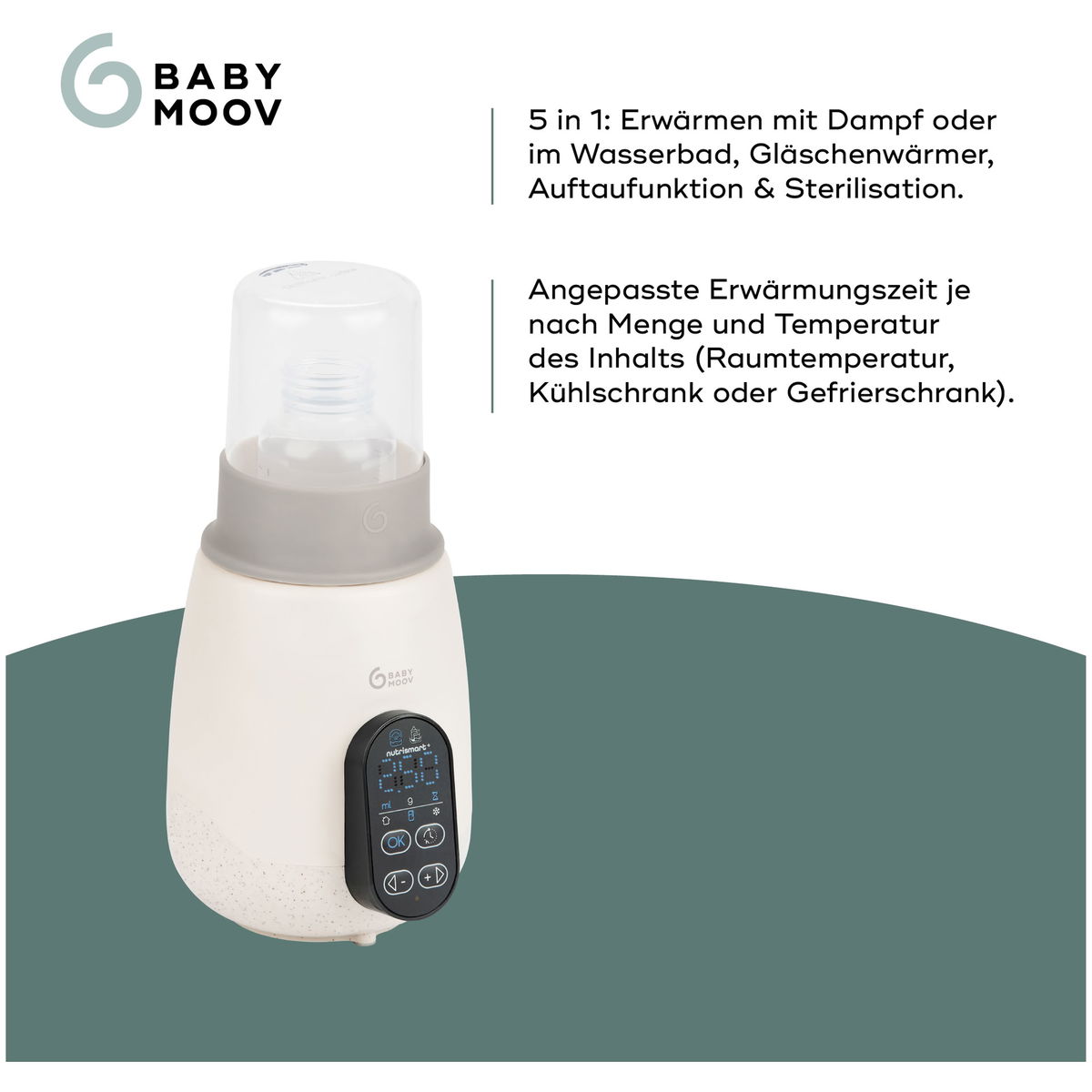 BabymoovBabymoov   NutriSmart Plus Flaschenwärmer mineral beige
