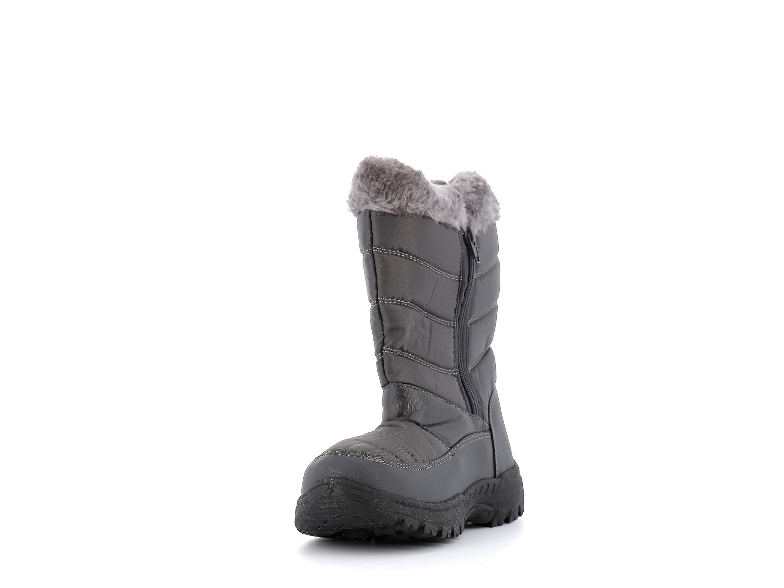 F brand-B766439 Matières combinées Gris