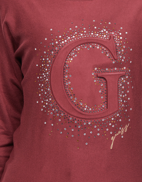Guess - ABBY RN BATSLEEVE SWTR - Rouge