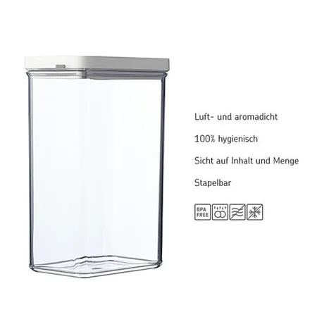 Mepal Vorratsdose Omnia rechteckig 700 ml - Nordic white