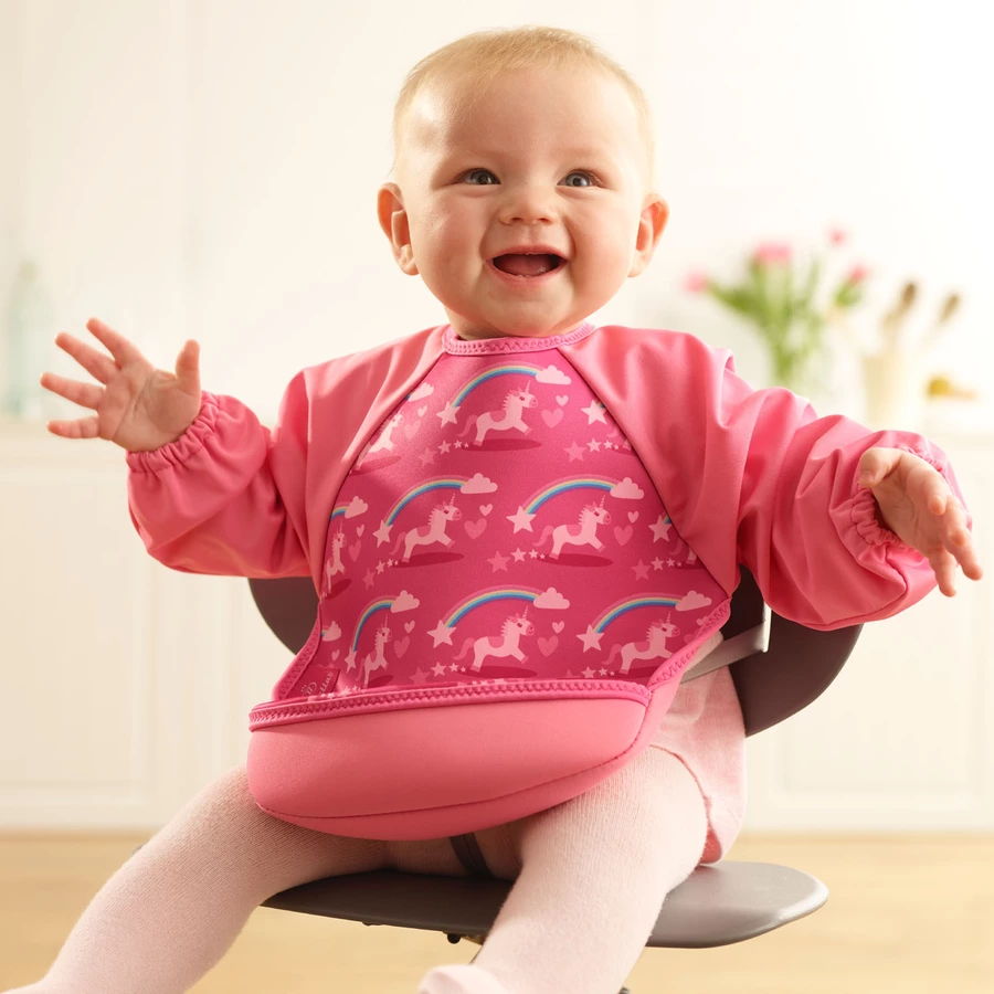 Bibetta® Lätzchen Bibetta UltraBib® Raglanärmel Einhörner