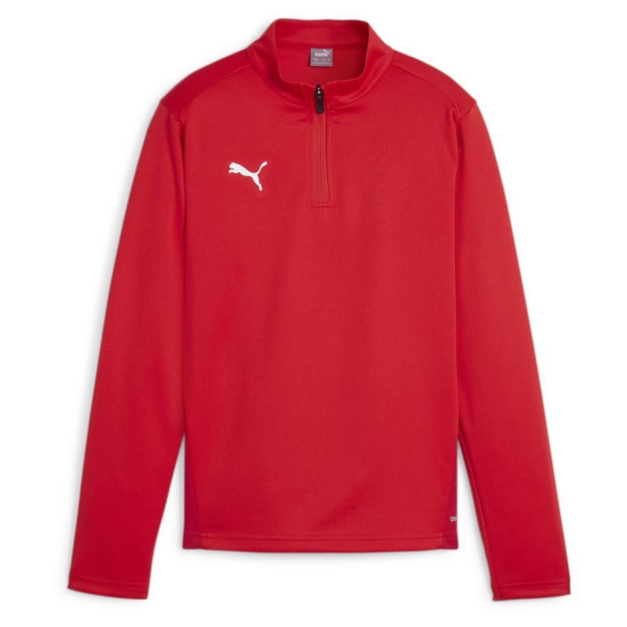 PUMA Maillot d'Entraînement teamGOAL Fermeture Éclair 1/4 - Rouge/Blanc Enfant