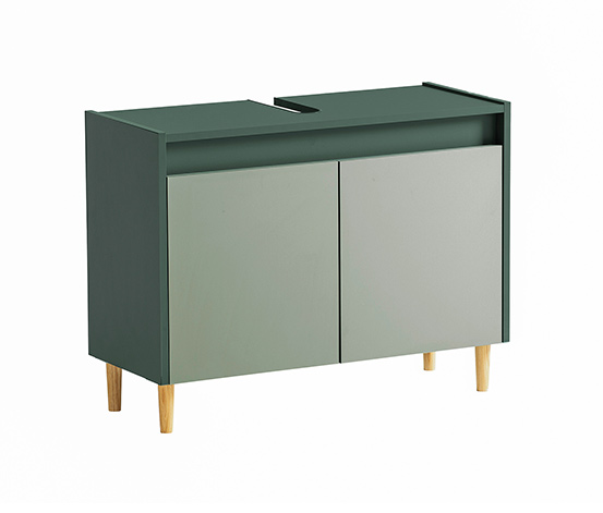 Waschbeckenunterschrank »Lovis«, waldgrün/pistazie, 80 cm