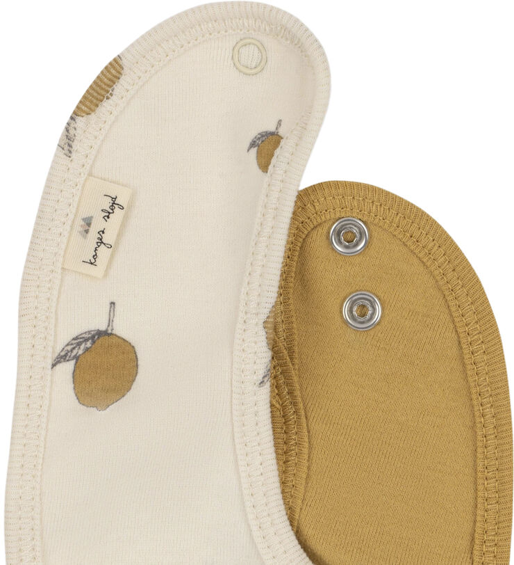 Konges Sløjd 2 PACK BIBS Lemon
