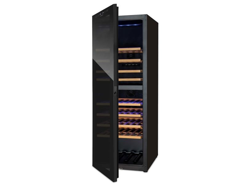 Trisa Weinklimaschrank 7743.0145 Schwarz, Links Weinklimaschrank mit Dual Zone